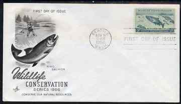 United States 1956 Wild Life Conservation on illustrated cover with first day cancel, SG 1081