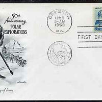 United States 1959 Artic Explorations & USS Nautilus on illustrated cover with first day cancel, SG 1127