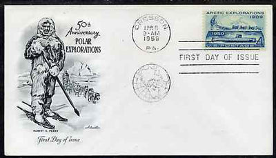 United States 1959 Artic Explorations & USS Nautilus on illustrated cover with first day cancel, SG 1127