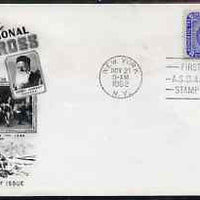 United States 1952 International Red Cross on illustrated cover with first day cancel, SG 1013