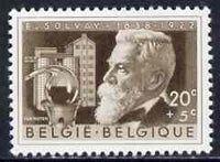 Belgium 1956 Ernest Solvay (scientist) 20c+5c (from Cultural Fund set) unmounted mint, SG 1561