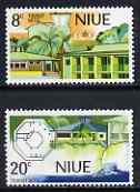 Niue 1975 Opening of Tourst Hotel set of 2 unmounted mint, SG 196-97