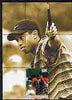 Myanmar 2000 Tiger Woods perf souvenir sheet #02 (sepia background) unmounted mint