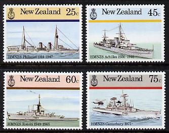 New Zealand 1985 Naval History set of 4 unmounted mint, SG 1379-82