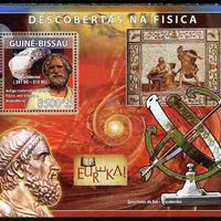 Guinea - Bissau 2008 Pioneers of Physics perf souvenir sheet unmounted mint Michel BL 679