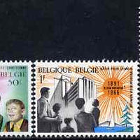 Belgium 1966 75th Anniversary of Papal Encyclical (Rerum Novarum) set of 3 unmounted mint, SG 1959-61