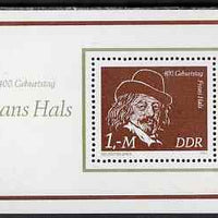 Germany - East 1980 400th Birth Anniversary of Frans Hals (artist) perf m/sheet unmounted mint, SG MS E2265