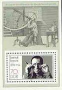 Germany - East 1988 90th Birth Anniversary of Bertholt Brecht (writer) perf m/sheet unmounted mint, SG MS E2851