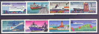 Poland 1976 Polish Ports perf set of 8 unmounted mint, SG 2463-70