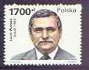 Poland 1990 Lech Walesa - Nobel Peace Prize Winner unmounted mint, SG 3326