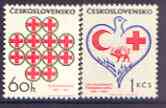 Czechoslovakia 1969 Red Cross perf set of 2 unmounted mint, SG 1802-3