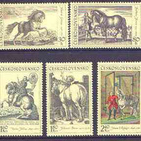 Czechoslovakia 1969 Horses Works of Art perf set of 5 unmounted mint, SG 1821-25