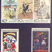 Czechoslovakia 1972 Graphic Art (2nd issue) perf set of 5 unmounted mint, SG 2026-30