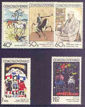 Czechoslovakia 1972 Graphic Art (2nd issue) perf set of 5 unmounted mint, SG 2026-30