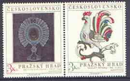 Czechoslovakia 1974 Prague Castle (10th series) set of 2 unmounted mint, SG 2163-64