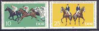 Germany - East 1979 Congress on Horse Breeding perf set of 2 unmounted mint, SG E2159-60