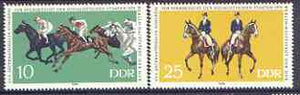 Germany - East 1979 Congress on Horse Breeding perf set of 2 unmounted mint, SG E2159-60