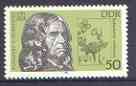 Germany - East 1981 Celebrities - Adelbert von Chamisso 50pf (poet) unmounted mint, SG E2320