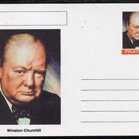 Palatine (Fantasy) Personalities - Winston Churchill postal stationery card unused and fine