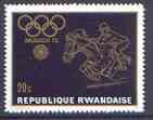 Rwanda 1971 Horse Jumping 20c (from Munich Olympic Games 1st issue set) unmounted mint, SG 424