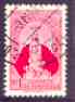 Venezuela 1952 Our Lady of Coromoto 1b red commercially used (small format 17x26 mm) SG 1128