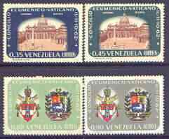 Venezuela 1963 Ecumenical Council, Vatican City perf set of 4 unmounted mint, SG 1783-86