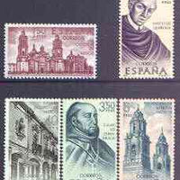 Spain 1970 Explorers & Colonisers of America (10th issue) - Mexico perf set of 5 unmounted mint, SG 2054-58