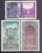 Spain 1972 Monastery of St Thomas perf set of 3 unmounted mint, SG 2169-71