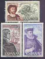 Spain 1976 Spanish Navigators perf set of 3 unmounted mint, SG 2353-55