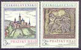 Czechoslovakia 1976 Prague Castle (12th series) set of 2 unmounted mint, SG 2305-06