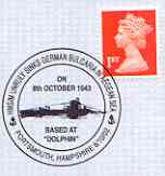 Postmark - Great Britain 2002 cover for 'HMS/M Unruly sinks German Bulgaria' with special illustrated 'submarine' cancel