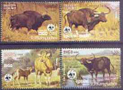 Kampuchea 1986 WWF - Cattle perf set of 4 cto used, SG 781-84*