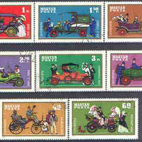 Hungary 1970 Old Motor Cars perf set of 8 cto used, SG 2504-11*