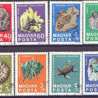 Hungary 1969 Geological Institute - Minerals & Fossils perf set of 8 cto used, SG 2463-70*