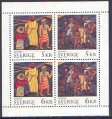 Sweden 1995 Europa - Peace & Freedom booklet pane containing complete set of 4 values unmounted mint, SG 1798-1801