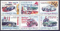 Sweden 1997 Cars booklet pane containing complete set of 6 values unmounted mint, SG 1941a