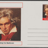 Palatine (Fantasy) Personalities - Ludwig Van Beethoven (Composer) postal stationery card unused and fine