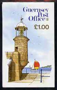 Guernsey 1988 North Pier Lighthouse £1 booklet complete, SG B35