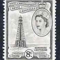 St Kitts-Nevis 1954-63 Sombrero Lighthouse 8c unmounted mint, SG 112b*