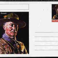 Palatine (Fantasy) Personalities - Baden Powell postal stationery card unused and fine