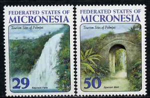 Micronesia 1993 Tourist Sites perf set of 2 unmounted mint, SG 330-31