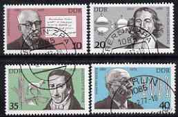 Germany - East 1977 German Celebrities perf set of 4 fine cto used, SG E1914-17