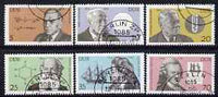 Germany - East 1979 Celebrities' Birth Anniversaries perf set of 6 fine cto used, SG E2115-20