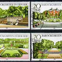 Germany - East 1980 Baroque Gardens perf set of 4 fine cto used, SG E2193-96