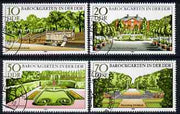 Germany - East 1980 Baroque Gardens perf set of 4 fine cto used, SG E2193-96