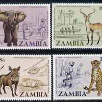 Zambia 1978 Anti-Poaching Campaign perf set of 4 unmounted mint, SG 275-78