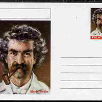 Palatine (Fantasy) Personalities - Mark Twain postal stationery card unused and fine