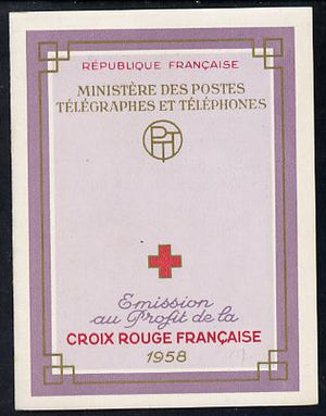 France 1958 Red Cross Booklet complete and very fine, SG XSB8, Yv 2007