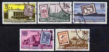 Turkey 1963 Istanbul '63 International Philatelic Exhibition perf set of 5 fine used, SG 2030-34