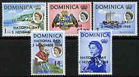 Dominica 1968 National Day perf set of 5 unmounted mint, SG 232-36